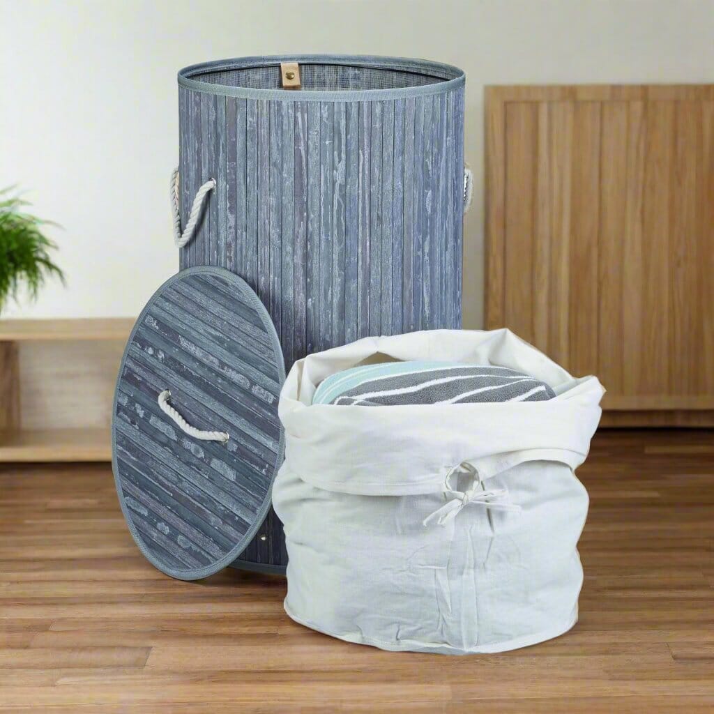 Panier de rangement - BambooLaundryBasket™ - Gris Clair