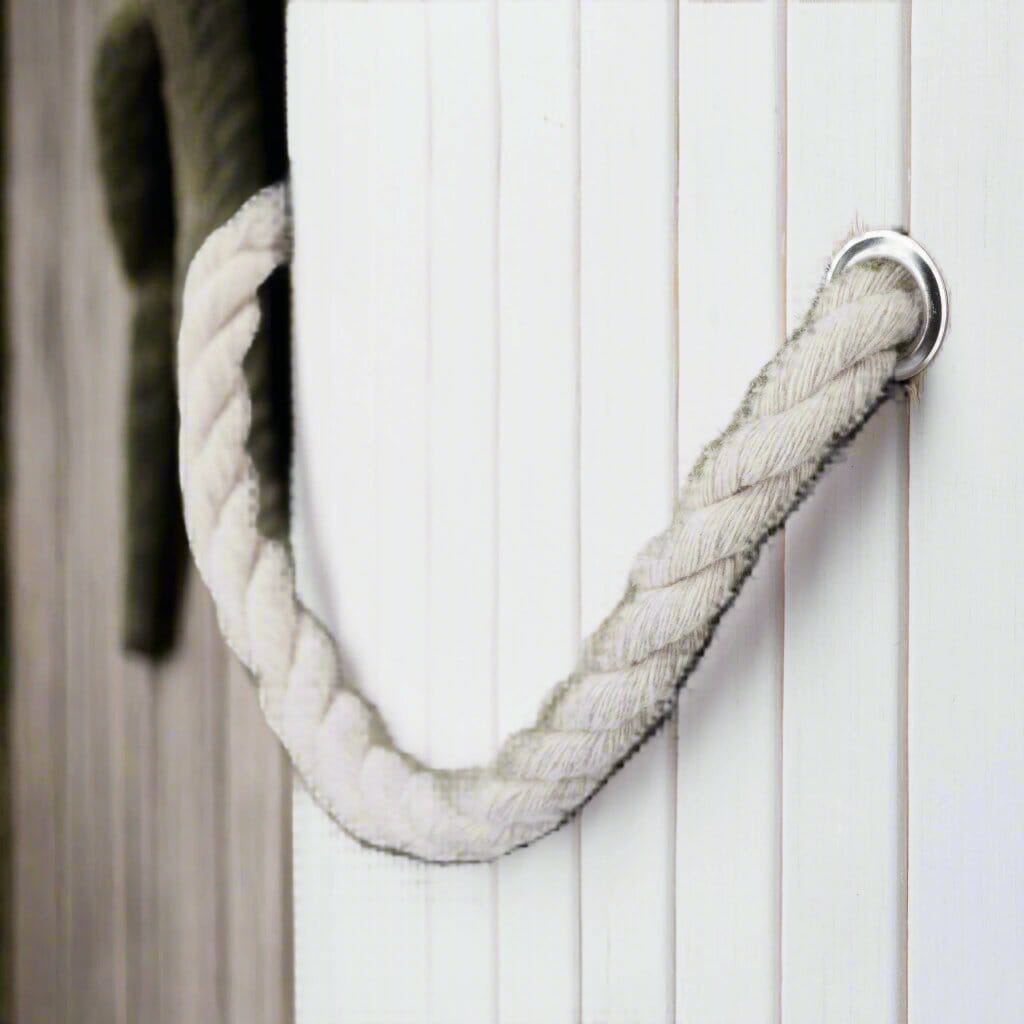 Panier de rangement - BambooLaundryBasket™ - Blanc