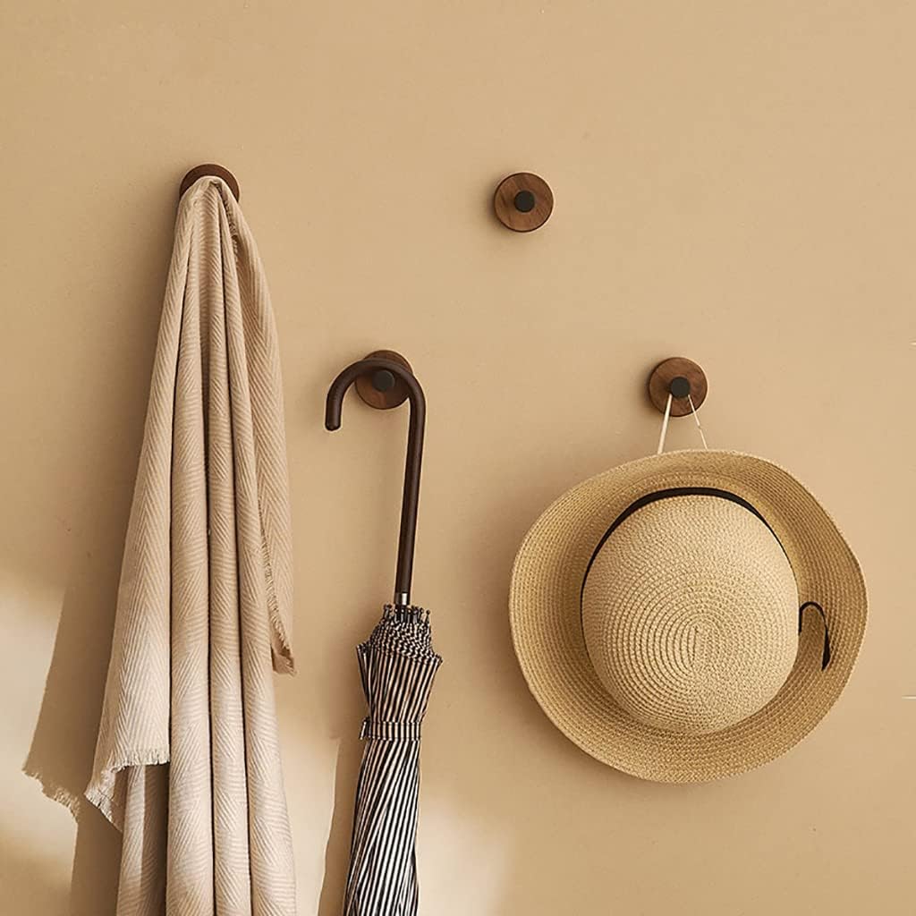 Crochet Mural - WoodHook™ - Rond Noir