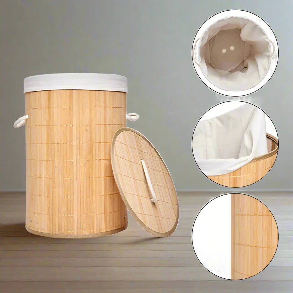 Panier de rangement - BambooLaundryBasket™ - Naturel