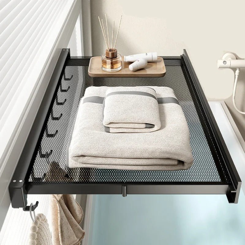 Étagère de Rangement - BathroomStorageShelf™ - Noir